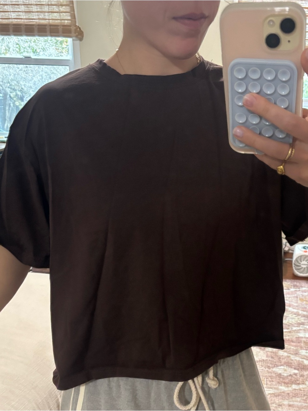 Classic Boxy Tee in Dark Brown